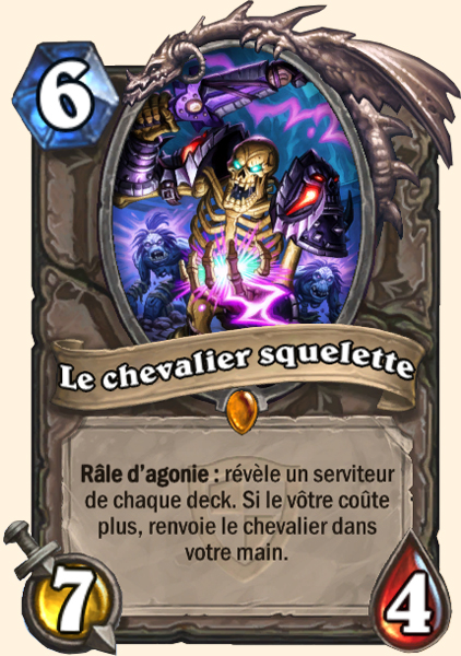 Le Chevalier Squelette carte Hearhstone