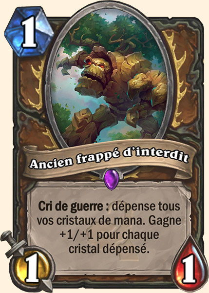 Ancien interdit carte Hearhstone